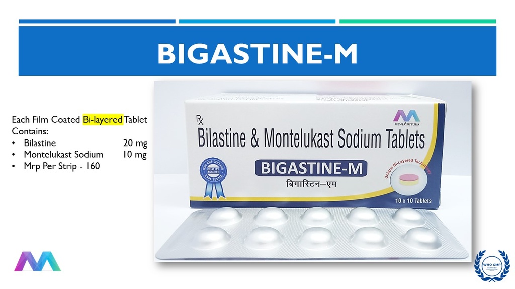 Bilastine 20 Mg + Montelukast 10 Mg | Tablet