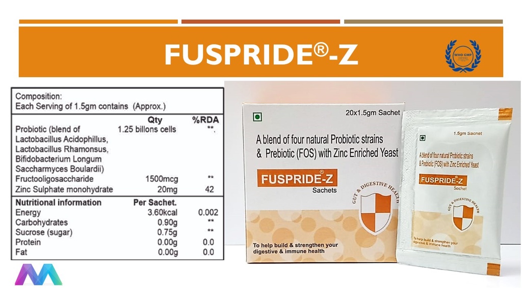 Prebiotic, Probiotic with Zinc | Sachet