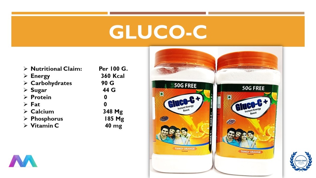 Glucose Powder (Orange Flavour) 500 g