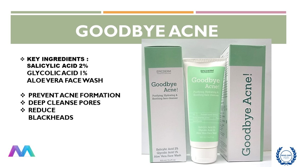 Glycolic Acid 1% w/w, Aloe Vera 5% w/w and Salicylic Acid 2% w/w Facewash