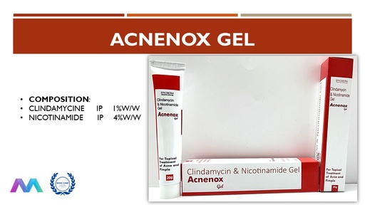Clindamycin 1% + Nicotinamide 4% | Gel
