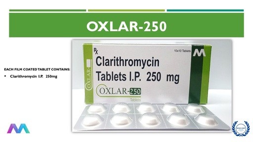 Clarithromycin 250 mg Tablet