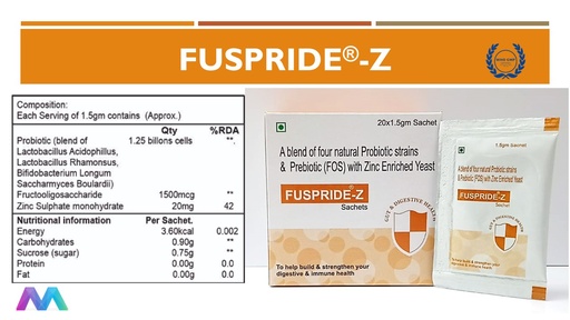 Prebiotic, Probiotic with Zinc | Sachet
