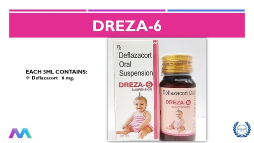 Deflazacort oral Suspension 6mg per 5ml | Suspension