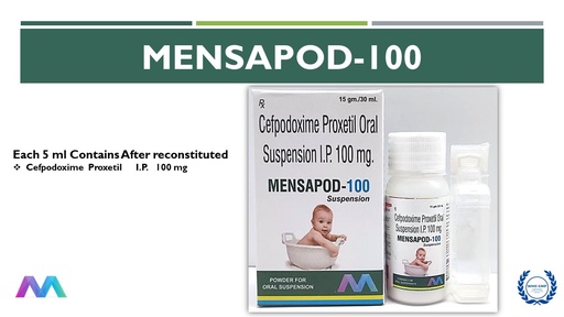 Cefpodoxime IP 100mg | Oral Suspension