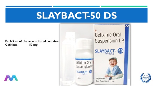 Cefixime IP 50 mg per ml | Oral Suspension