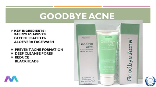 Glycolic Acid 1% w/w, Aloe Vera 5% w/w and Salicylic Acid 2% w/w Facewash