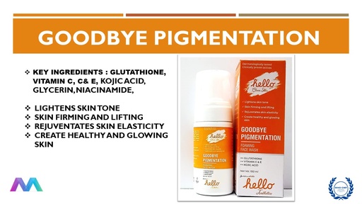 GLUTHATHIONE, VIT C, E & KOJIC ACID Anti Pigmentation Facewash