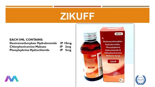 Phenylephrine 5 Mg + Chlorpheniramine 2 Mg + Dextromethorphan 10 Mg / 5 ml | Syrup