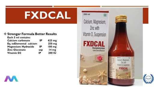 Calcium, Magnesium, Zinc, Vitamin D3 200 Iu / 5 Ml | Syrup